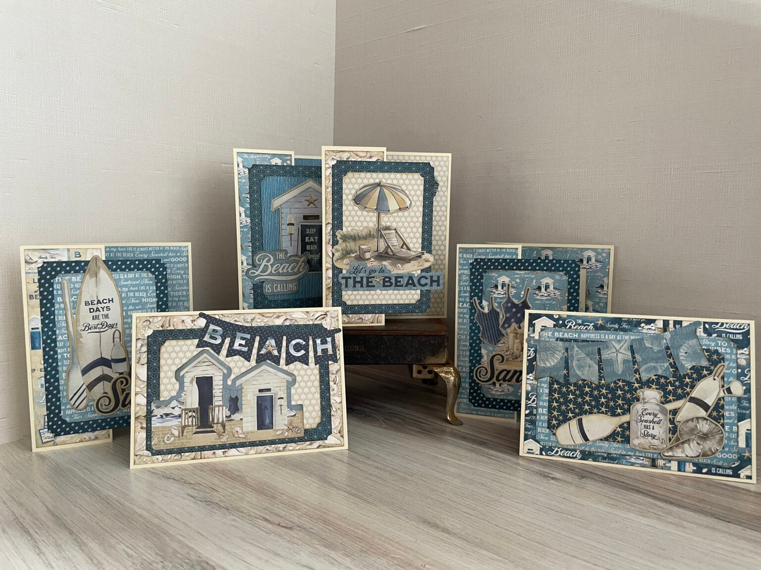 Graphic 45 The Beach is Calling - Rub-On Transfer Card Set 2024 Kit 3